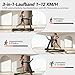 LONTEK Laufband für Zuhause Klappbar mit Steigung, Laufbänder 12KM/H, Treadmill for Home mit 3,0-PS-Motor und LED-Anzeige, Max Belastung 136KG