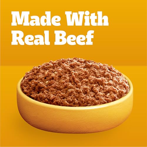 Image of Pedigree Chopped Dinner Wet Dog Food Pouch, Beef & Bacon, 3.5 oz, 16 Count