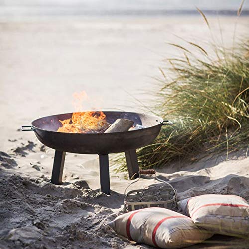 Garden Trading Foscot Fire Pit, Medium, Brown/Black