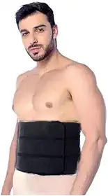 Cinta Faixa Abdominal Ortopédica Pós Cirurgica Lipo Hérnia Bariatrica Compressão (Preto, G/GG)