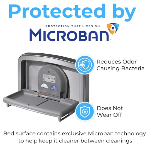 Image of Koala Kare Baby Changing Station Horizontal Surface-Mounted, Model KB310-SSWM (Stainless Steel)