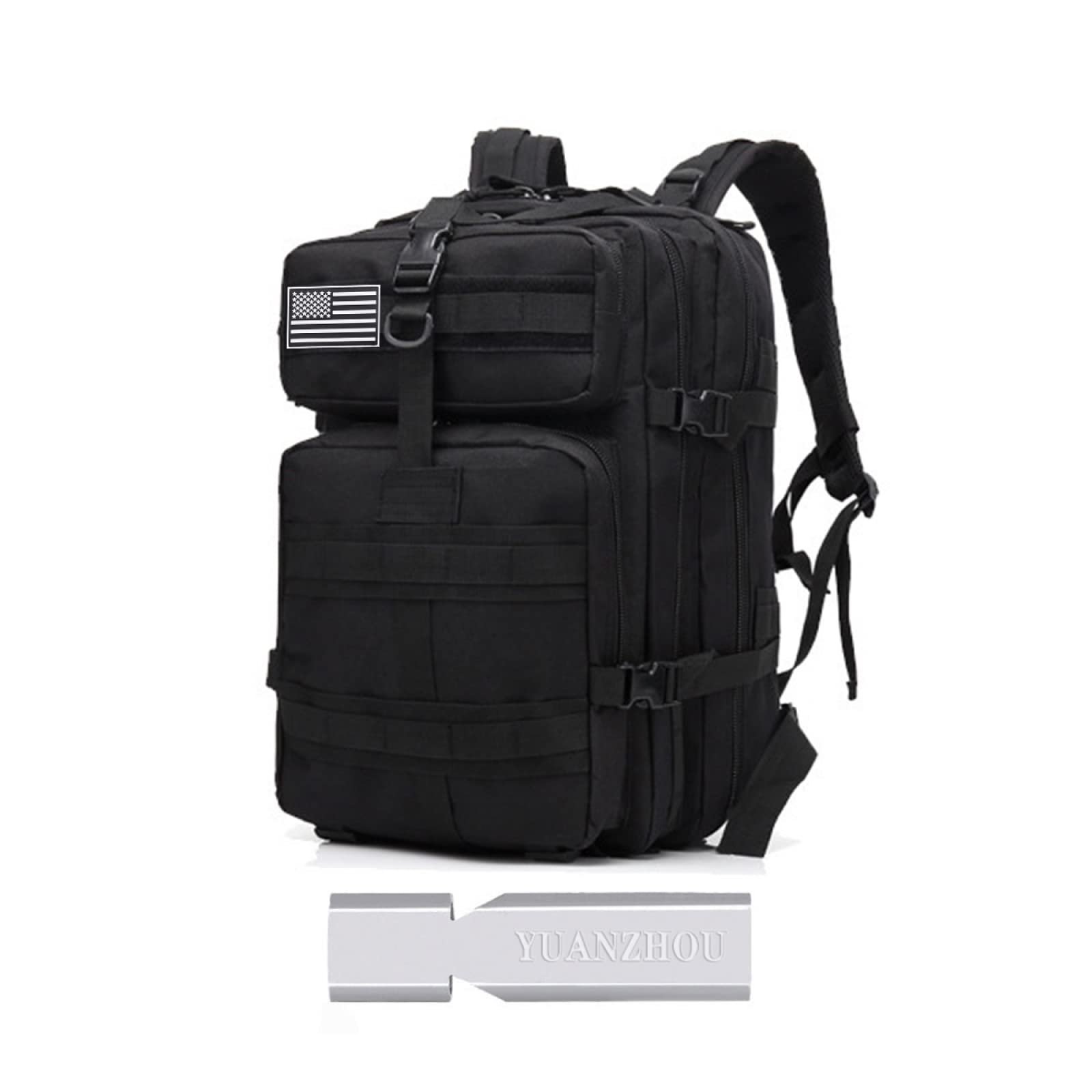 REEBOW GEARCamping Hiking Backpacks 45L MOLLE Large Tactical Backpack for Outdoor Hiking Camping Trekking Hunting,Black