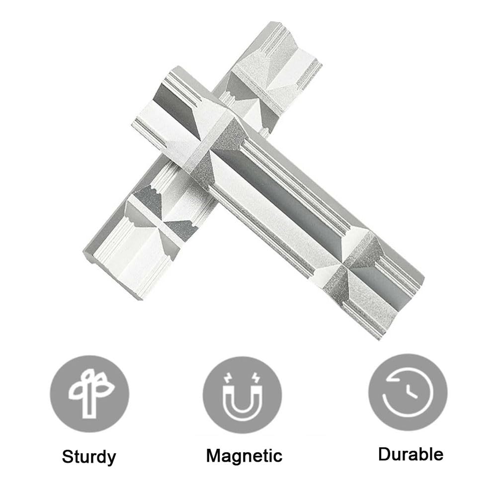 1 paire de mâchoires d'étau en alliage d'aluminium avec coque de protection magnétique souple de 125 mm pour le travail du bois, le bricolage, la plomberie (12,7 cm)