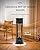 Indoor Outdoor Patio Heater, 360°All-round Heating, 1500W Electric Infrared Heater, Portable Radiant Space Tower Heater, 2 Speeds Oscillation, Large Room Heater for Garage Backyard Home (Black)