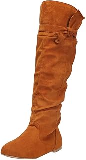 Compatible con motocicleta para hombre, color negro, largo, plano, hermoso, para mujer, botas de bebé meses de invierno