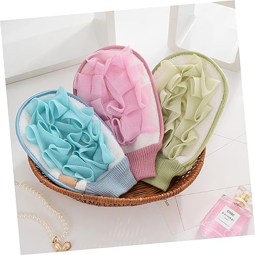 FOMIYES 3 Pçs Luvas Esponja Para Banho Esponja Luvas Chuveiro Esponja Luvas Macias Banho Flor