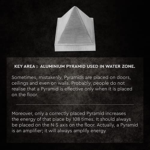 Image of Vastu Aluminium Pyramid Solid |2.5-Inch |Weight- 270gm Approx |Vastu Remedy| Pyramid for Positive Energy, Health & Wealth | Entrance - North, NNE, NE | Pack of 1