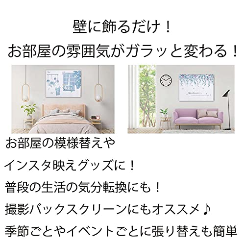 ND タペストリー 北欧 ボタニカル 猫 動物 おしゃれ ナチュラル シンプル 植物 グリーン リーフ 癒し 部屋 飾り付け 窓 インテリア コンパクト ミニ 小さい 小さめ 背景布 インスタ映え グッズ 小物 テレワーク カフェ アニマル 蝶 (デザイン8) [5]
