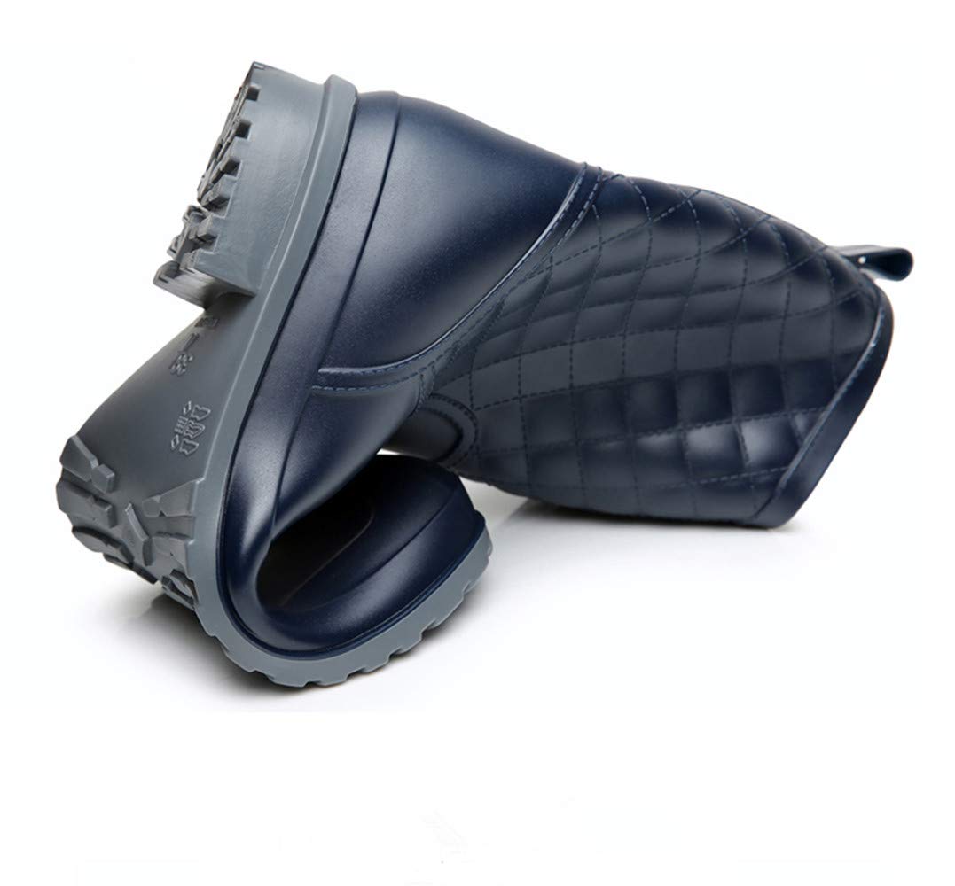 Bota Agua Mujer Jardín Trabajo Lluvia Botas Antideslizante Wellington Boots Azul 39
