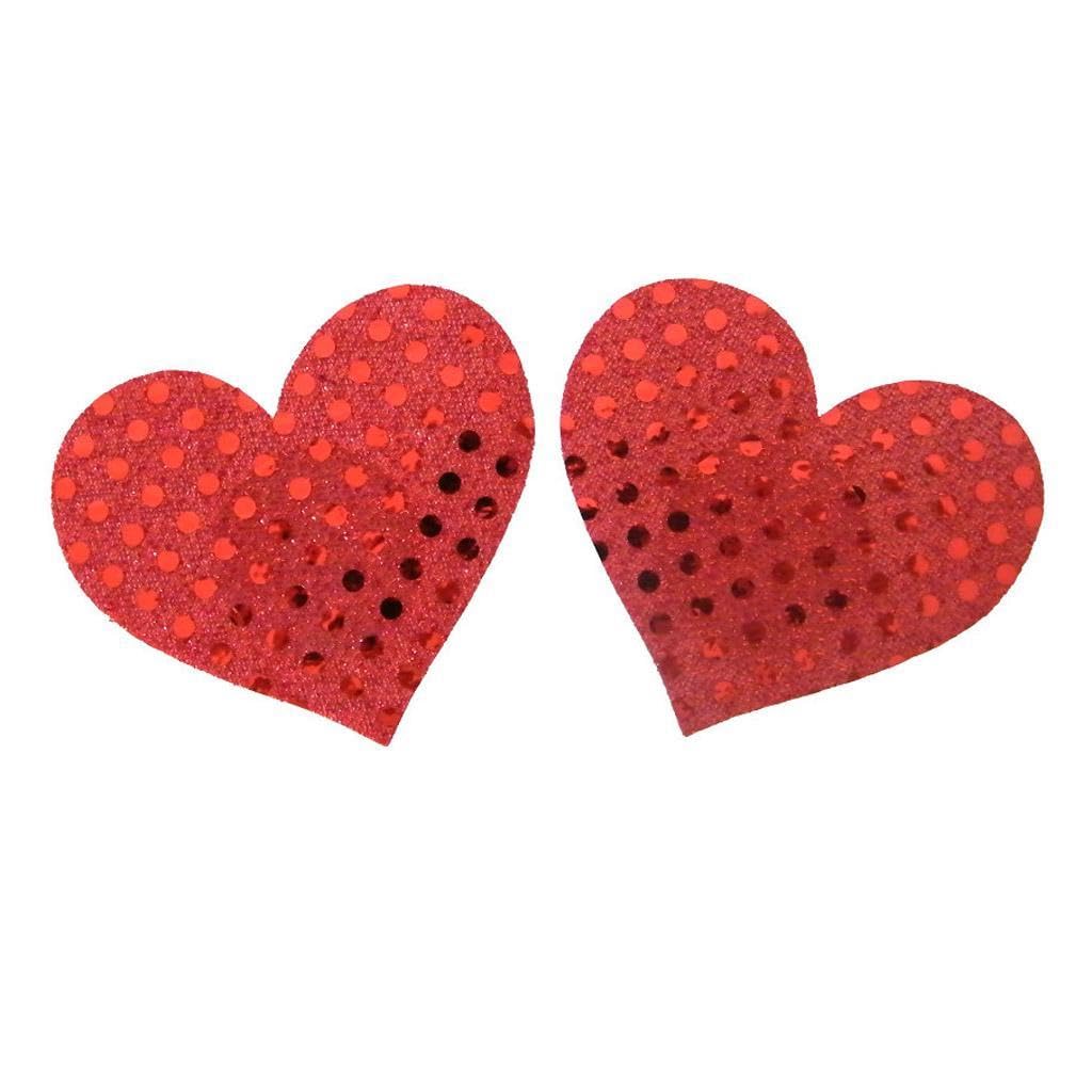 Sexy Disposable Self Adhesive Breast Bra Pad Heart Nipple Cover Red-image-17