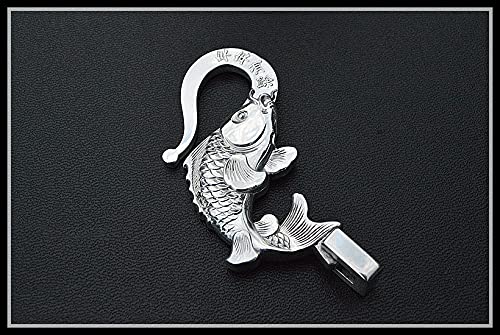 Fish 999 Sterling Silver Keychain Hook Accessories Handmade Copper Keyring Wallet Chain Edc Car Keychain For Man And Women #TOP7