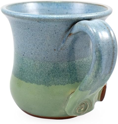 Miniatura 3 de Modern Artisans Taza de hongos encantados, cerámica esculpida hecha a mano americana, 16 onzas