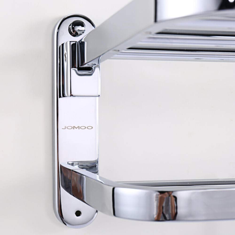 Mensola Multifunzionale, Accessori per Il Bagno, portasciugamani Pieghevole in Acciaio Inossidabile.