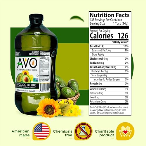 Image of Avocado Oil Blend, Non-GMO, No Preservatives, 67.6 Fluid Ounces