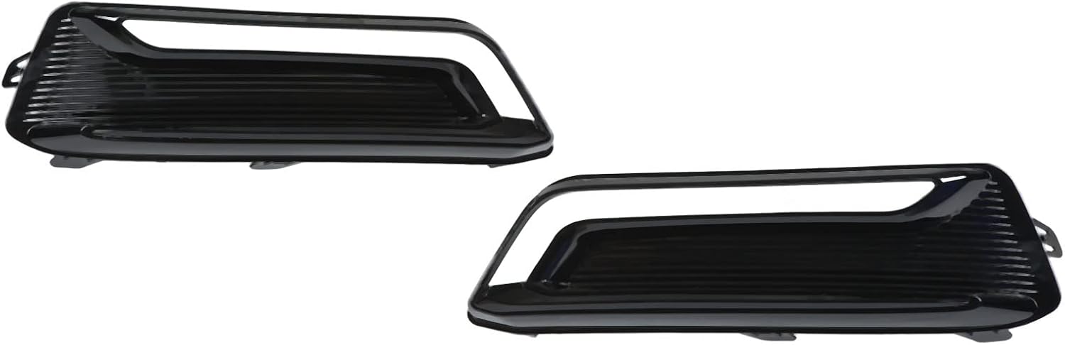 Pair Front Fog Light Bezel Driving Lamp Guard Cover Replacement for 2017‑2019 13730162 23455346 GM Fog Light BezelFront CoverDriving Lamps