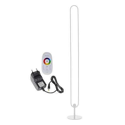 LOSA Nordic Floor Lamp Smart Standing Warm Lights Fixtures Remote Control White