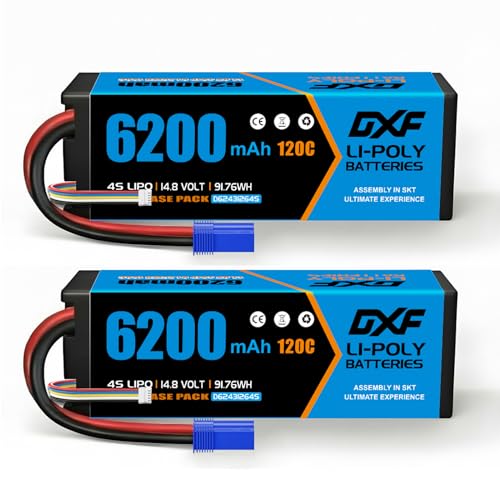 Batería Lipo 4S de 120C descarga extrema y alta respuesta DXF