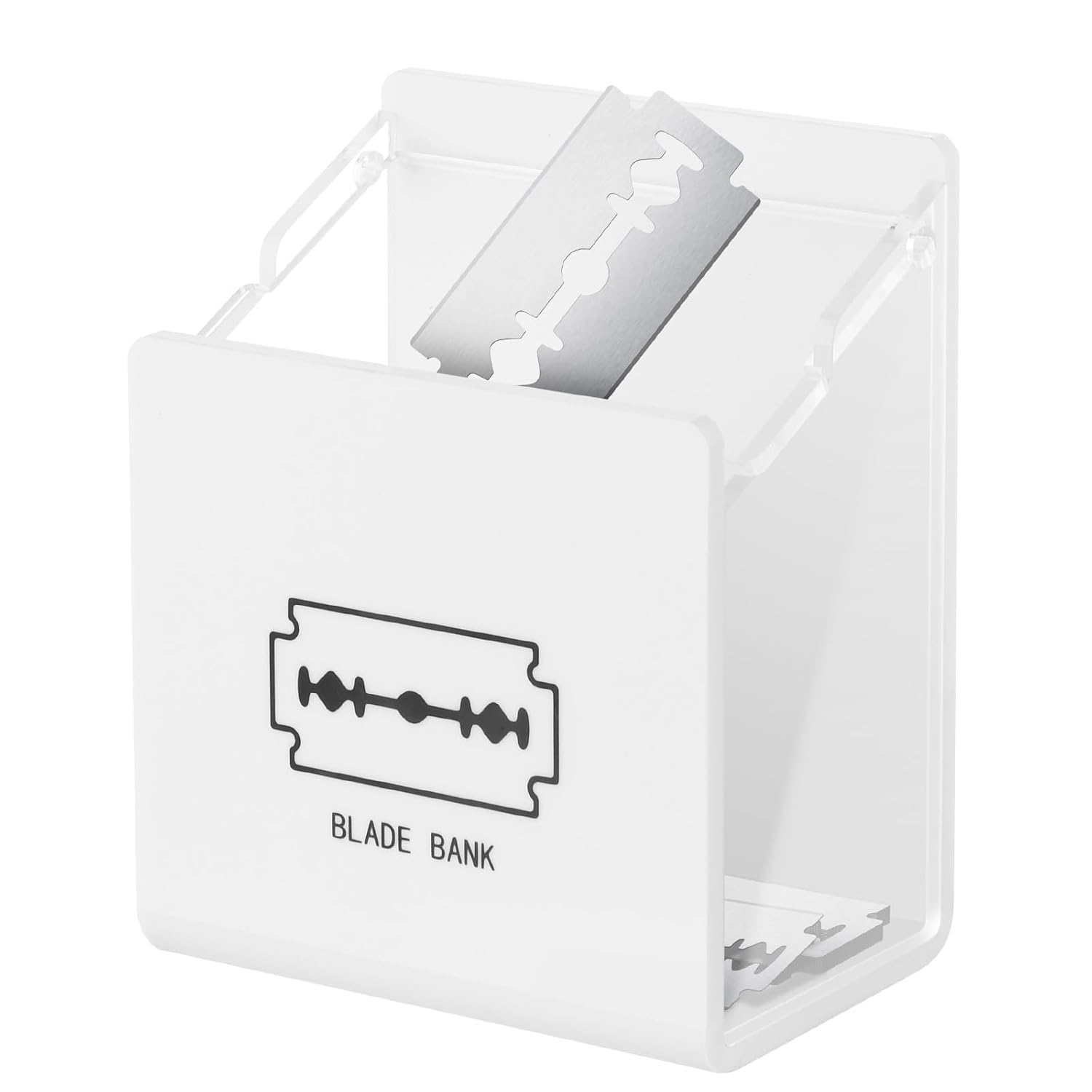 Beautyflier Razor Blade Disposal Container Wall Mount for