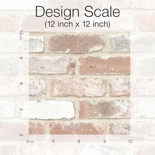 RoomMates Reclaimed Brick Peel and Stick Wallpaper, RMK12194PL - Thumbnail 7