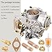 34 Pict-3 Carburetor for VW Beetles Super Beetles 1971-1979 Dual Port 1600cc VW Carb Air Cooled 12V Type 1 Engines Electric Choke Bug Thing Karmann Ghia Transporte Replace#98-1289-B 113129031K