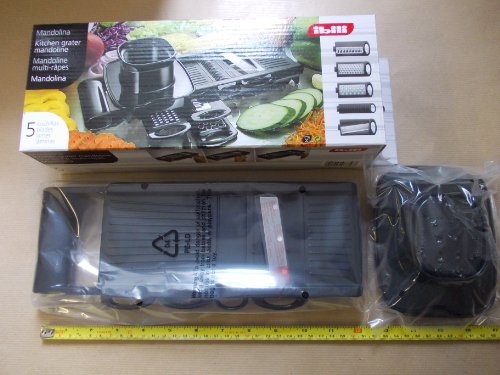 IBILI Mandolina, Acero Inoxidable, Negro, 30 cm, 772400