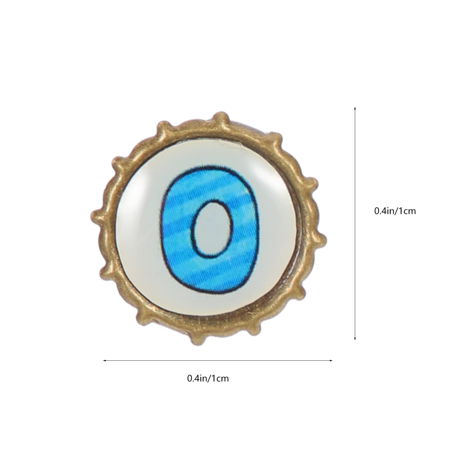 Housoutil DIY Brads 100pcs Paper Brads Round Head Decorative Nails for Scrapbooking Card Making Craft Projects