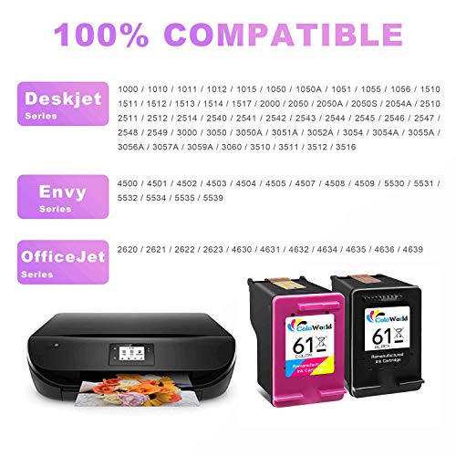 ColoWorld Remanufactured Ink Cartridges for HP 61 (2 Pack) - Image 6