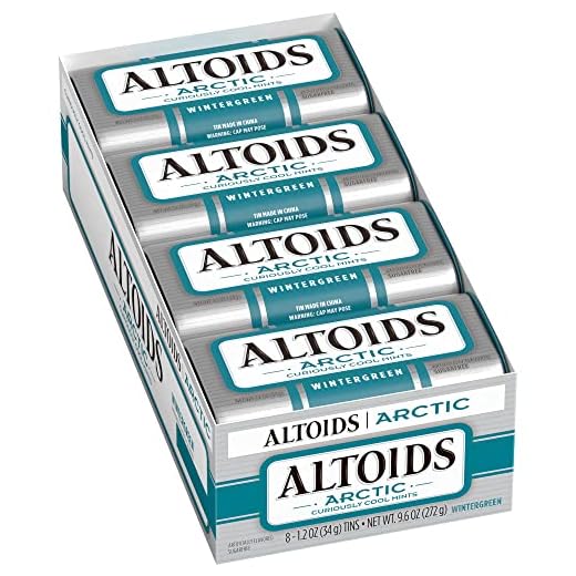 ALTOIDS Artic Mints, Wintergreen Singles Size 1.2 Ounce 8-Count Box