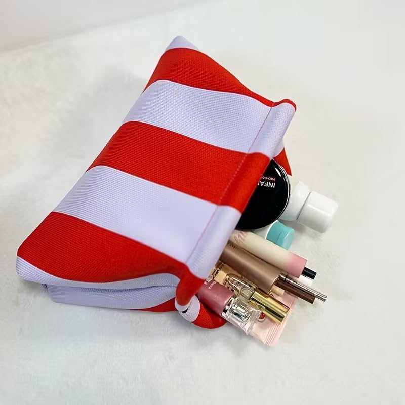 Image of Kawn Women's Striped Crochet Clutch Purse | Woven Handcrafted Shoulder Handbag | Kiss-Lock Dumpling Style Evening Clutch for Daily Use & Outings