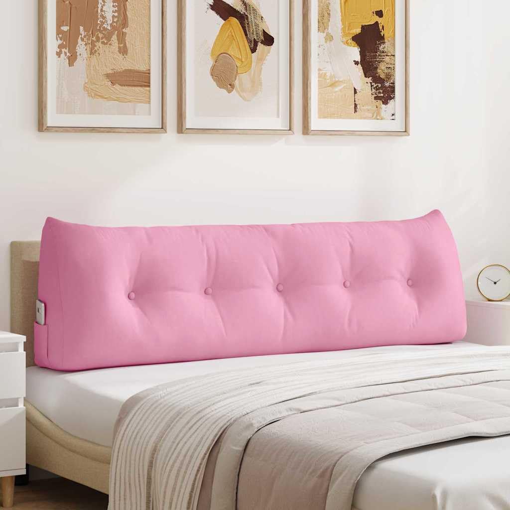 Cuscino per la schiena rosa 160 x 24 x 50 cm Tessuto