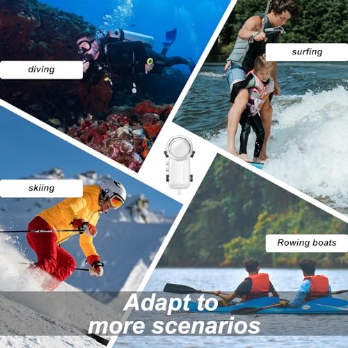 Funda invisible de buceo para Insta360 X4 carcasa transparente 50m 6