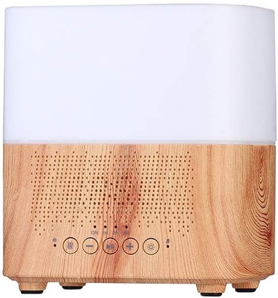 Humidifier Intelligent Clock Bluetooth Audio Aromatherapy Machine Colorful Ultra Wood Grain Humidifier Large Capacity Home Living Room Bedroom Floor Humidifiers (Color : A)