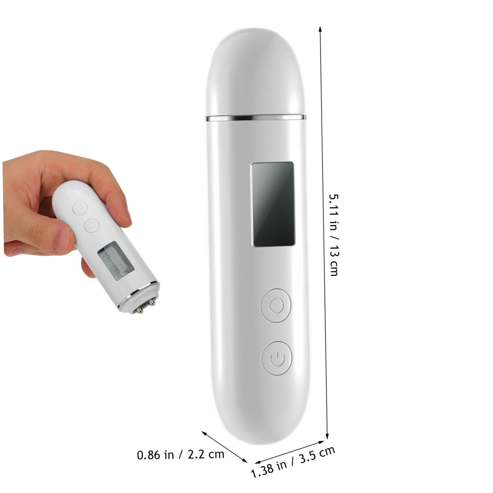 Analizzatore della Pelle per Idratazione Display Digitale, Bianco
