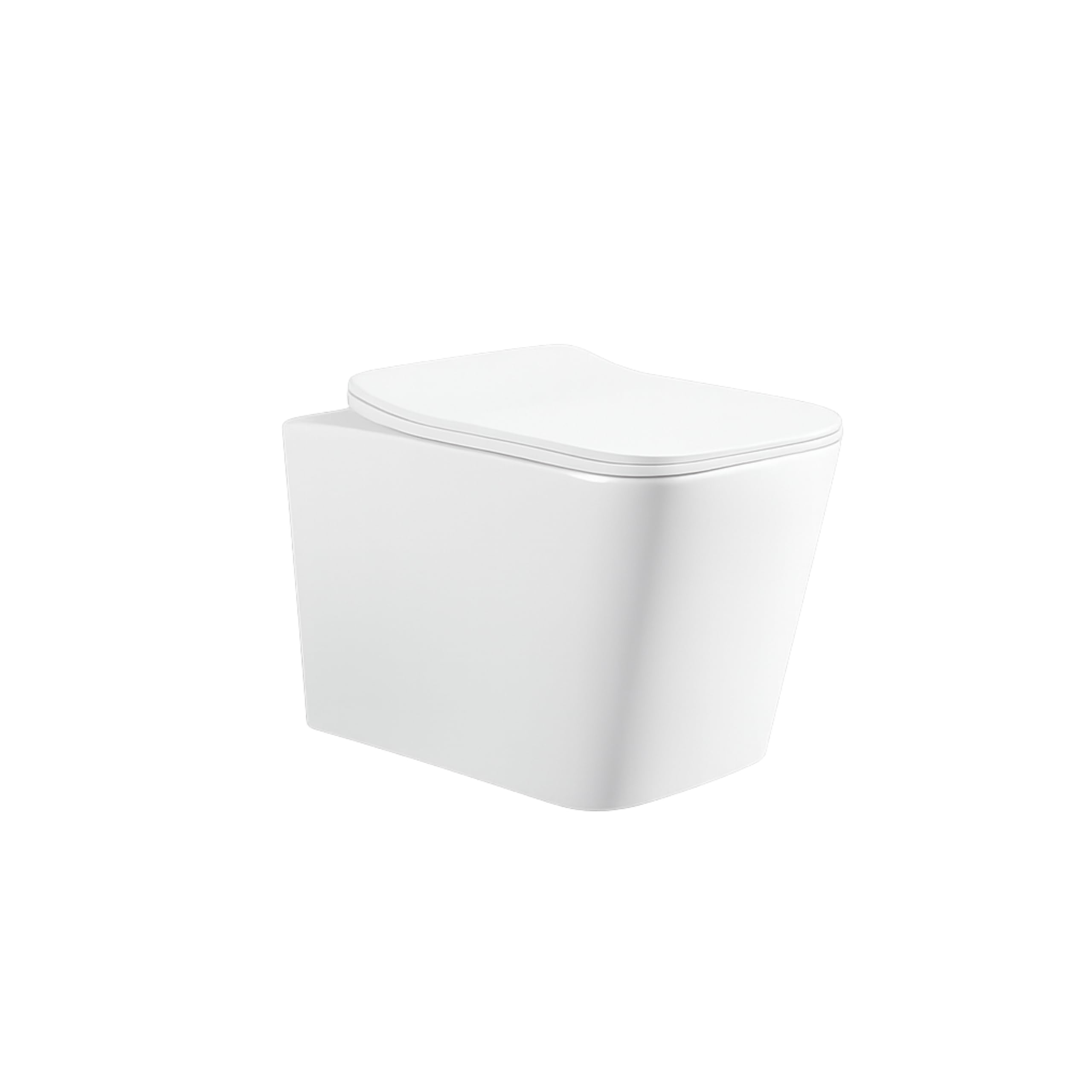 AquaUno wisząca muszla klozetowa bez obramowania Premium biała – designerska toaleta Rimless z ceramiki sanitarnej z miękkim domykaniem i systemem Quick Release z duroplastu, ukryte mocowanie, w
