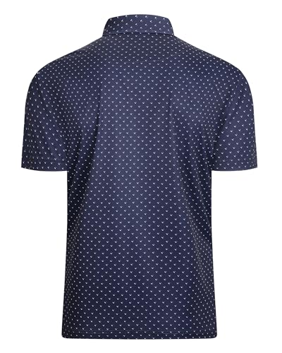Image of Damipow Premium Golf Shirts for Men Dry Fit Performance Polo Short Sleeve Collared Shirt