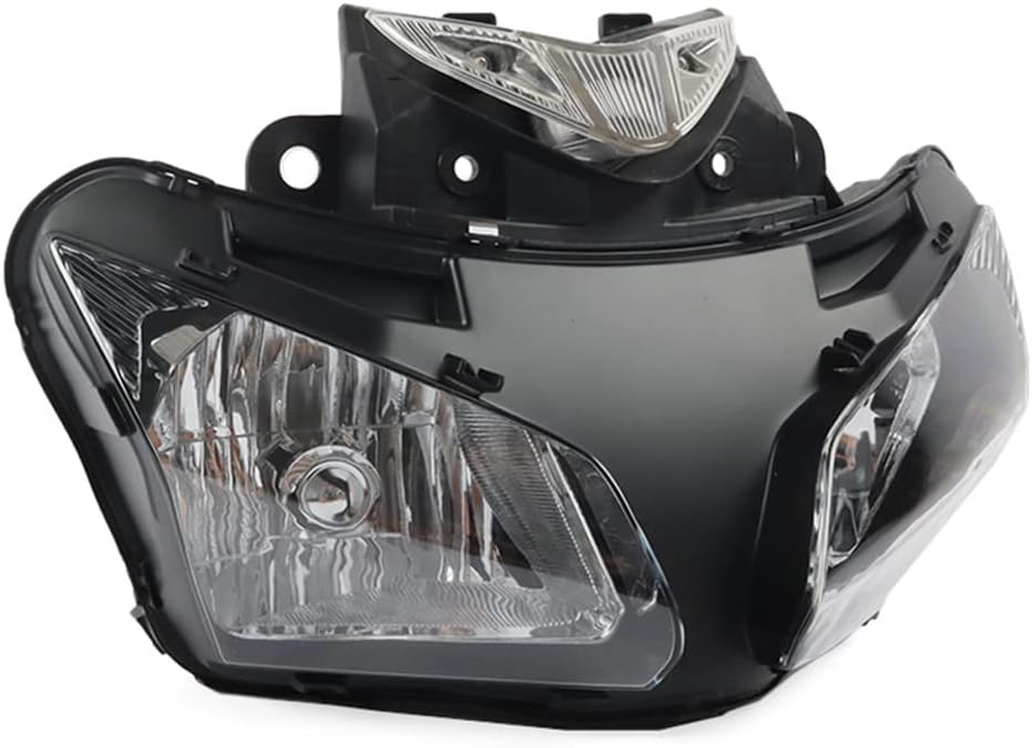 STLPRO Motorcycle Headlight Headlamp Assembly for Honda CBR500R 2013 2014 2015 CBR500R 13 14 15 Motorbike Replacement Headlamp Assembly Lighting Lamp Clear