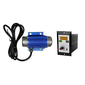 ATO Vibration Motor, 15W Micro DC Brushless Vibration Motor, 12V/24V Variable Speed Display Control, IP65 Protection, 4500rpm, 5Kg Force, for Coal Construction,Food and Chemical (DC 12V)