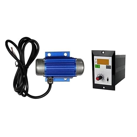 ATO Vibration Motor, 15W Micro DC Brushless Vibration Motor, 12V/24V Variable Speed Display Control, IP65 Protection, 4500rpm, 5Kg Force, for Coal Construction,Food and Chemical (DC 12V)