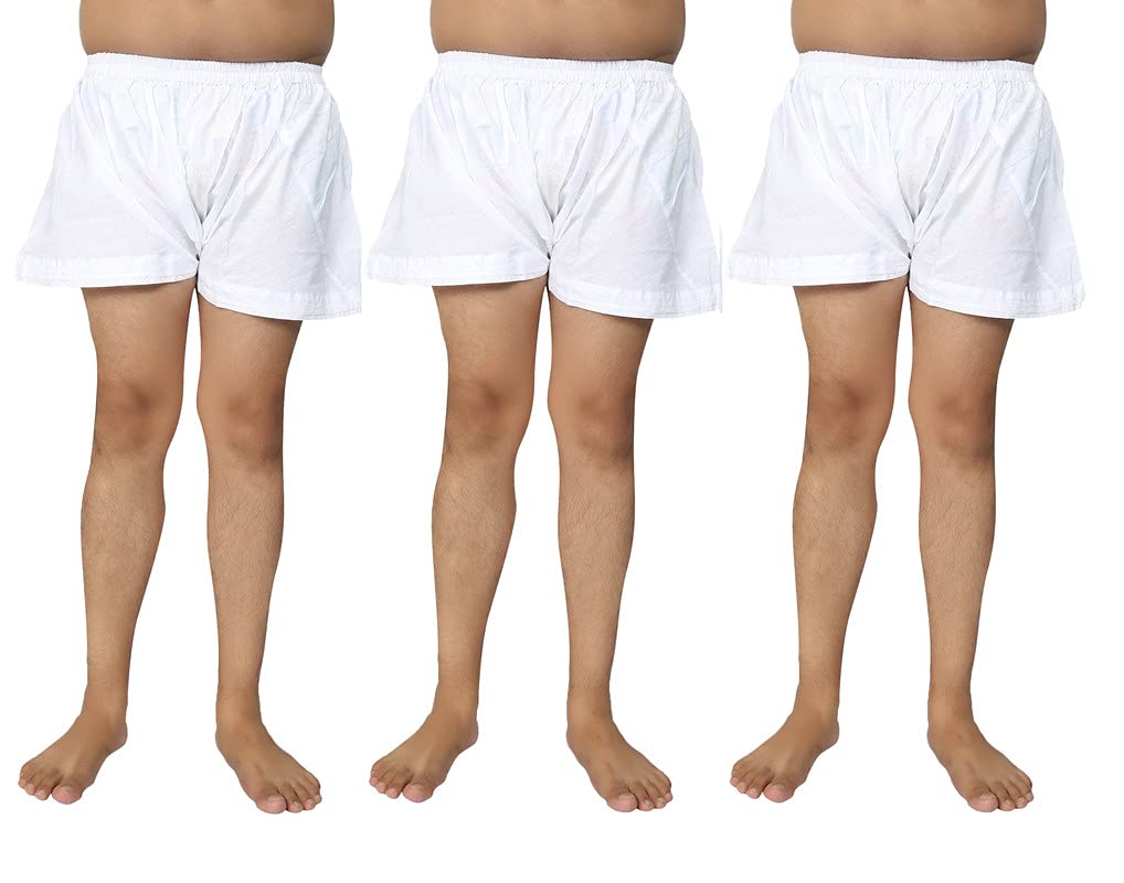 bismaadh Pure Cotton Readymade Soft, Elastic Stretchable Unisex Sikhi Kachhera Pack of 3-picture-41
