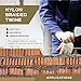 ATERET Orange Mason Line String Line, 2 Rolls 250ft Length, #18 Braided Nylon String, Nylon Twine String for Gardening Or Masonry Tools, Multipurpose for Gardening, Masonry, and Construction