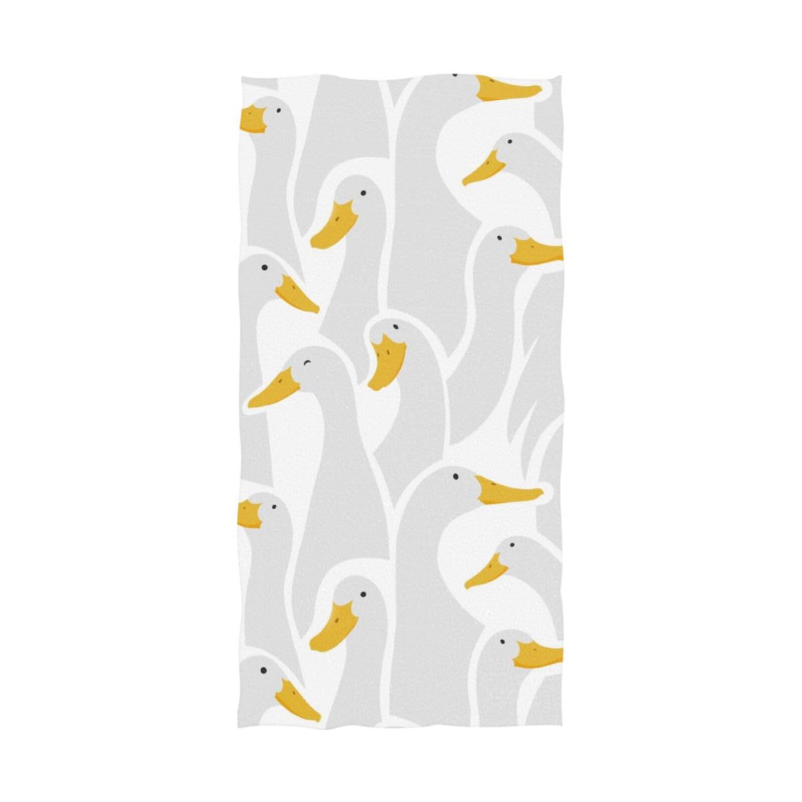 YOUJUNER Large Towels Bath Sheet Cute Ducks Goose Bath Towels for Shower Spa Sauna Beach Gym