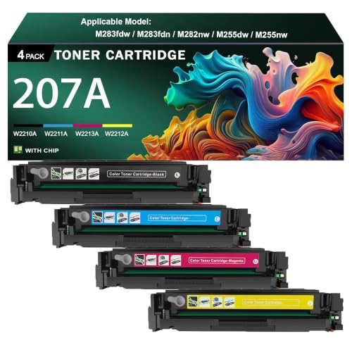 207A W2210A avec puce pour éviter les erreurs de détection de toner sur HP Pro M283fdw