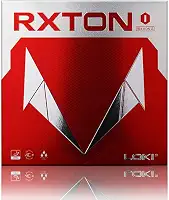 Loki RXTON 1 Lençol de borracha para tênis de mesa, 2,1 mm profissional aprovado pela ITTF Raquete de pingue-pongue, borracha vermelha e preta, esponja dura para ataque rápido