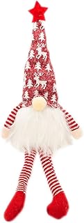 Gift Shop Fancy  Tomte Christmas Gift, Scandinavian Fairy, Glowing, Santa Claus, Long Legs, Stylish, Interior, Christmas Ornament, Room Accent, Decoration, Yuurtomte Large, Red 1 ntl-r