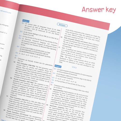 Image of Woodsnipe Computer Skills Book for Secondary Class 6, Age 10 to 11 with Multiple Choice Questions and Answer Keys | Learn Advanced MS Word and Powerpoint with Real Screenshots, Quiz & Tests