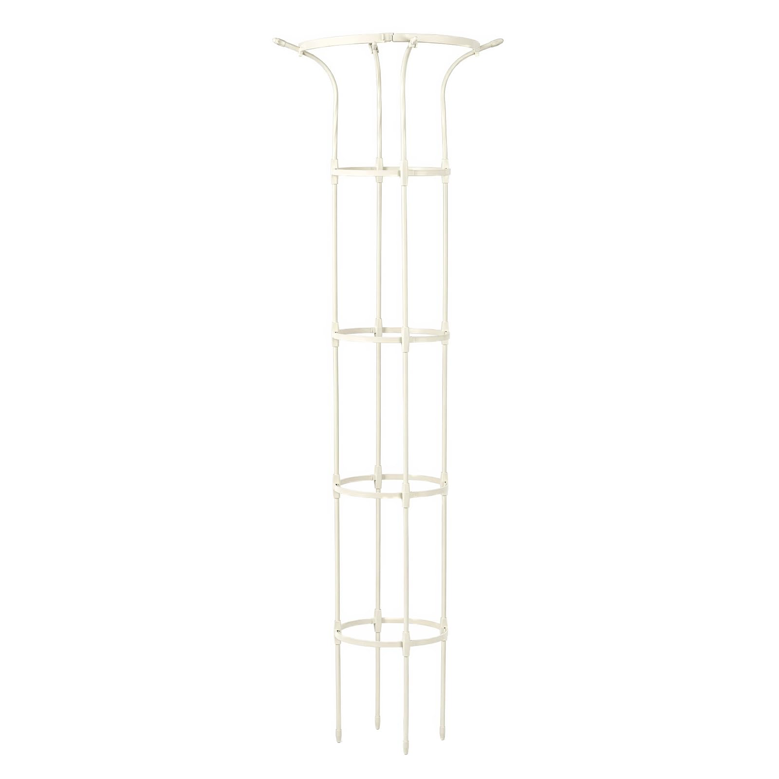 EVERGOODS Metal Plant Support Cage – 180cm / 110.5cm Umbrella Garden Plant Support Ring for Climbing Plants, Rose Support Frame, Garden Arch Trellis for Ivy, Jasmine, Flowers & Vines (180cm)