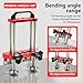 Sheet Metal Roller 2 Station Metal Bender， Metal Roofing Tools，Sheet Metal Fabrication，0-100° Bending Range，lightweight and highly portable， Large Sheet Metal Roller and Bending Tool(7in)
