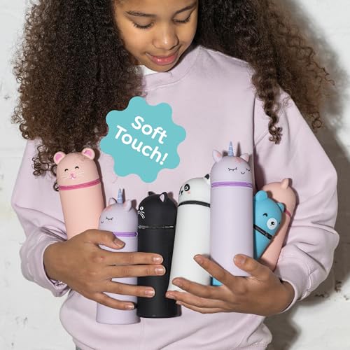 Back2Fun – Trousse Pot à Crayons 2 en 1, Étui Scolaire Extensible en Silicone Souple avec Fermeture éclair, Pensé pour la rentrée Scolaire, La Maison ou Le Sac à Dos, Design Amusant de Chat – vue 4