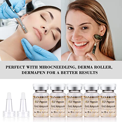 Bb Glow Starter Kit Hyaluronic Acid Ampoule Essence 0.27Oz 12 Vials Egf Peptide Gold Ampoule Serum Kit For Facial Der Skin Care Serum Bb Glow Skin Treatment Kit #TOP2
