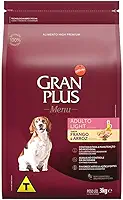 RAÇÃO GRAN PLUS MENU CÃO AD LIGHT MED e GRD 3 KG